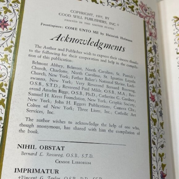 VTG 1955 "My Catholic Devotions" Catholic Manual of Prayers Leather Covers - Picture 6 of 16